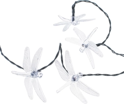 Saules dārza virtene spāres 6,5 m, 30 LED, daudzkrāsu