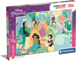 Clementoni mirdzoša puzle Disney princeses dārzā, 104 gabaliņi