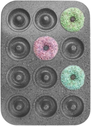 Steel donut pan GRANDE, 12 pcs