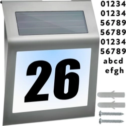 Saules apgaismots mājas numurs