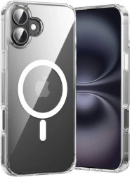 Transparent Vention Case for iPhone 16 Plus with MagSafe