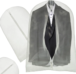 Aizsargmaiss apģērbiem 60 × 100 cm ar rāvējslēdzēju – Caurspīdīgs 60×120