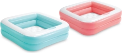 Uzpūšams kvadrātveida bērnu baseins 86 × 86 cm ar mīkstu dibenu