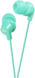 Light blue JVC in-ear headphones