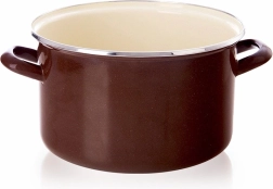 Enamelled Pot Brown 22 cm, 4 l Orion