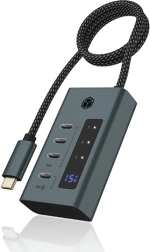 USB-C koncentrators IB-HUB1454-C31 ar 4 portiem un 24 W barošanu