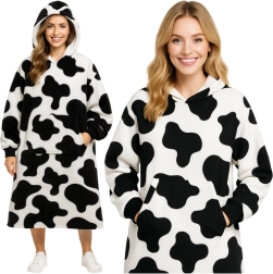 Pledas tipa kapučjaka RUHHY XXL melnbalts