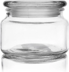 Stikla pārtikas trauks 380 ml ar vāku