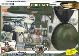 Militārā komplekts ar ķiveri bērniem