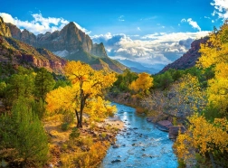 Puzle 3000 gabali Rudens Cionas (Zion) nacionālā parka kalnos, ASV