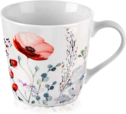 Porcelāna krūze ar magoņu motīvu 430 ml