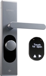 Viedā durvju slēdzene Loqed Touch (sudraba) ar Wi‑Fi un Bluetooth