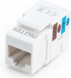 Keystone modulis RJ45 CAT6 UTP ar LSA iespiedspailēm, balts
