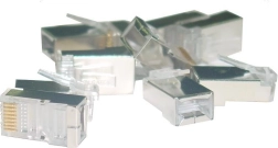 Shielded RJ45 Connector Category 6, universal for solid and stranded, 8P8C, 100 pcs