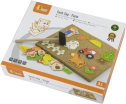 Koka korķa piesišanas spēle Ferma Viga Montessori