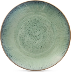 Keramikas seklā šķīvja Glaze 27 cm – zaļš ar reaktīvo glazūru