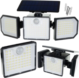 Saules sienas lampa IZOXIS 167 LED 500 lm ar tālvadību un kustības sensoru