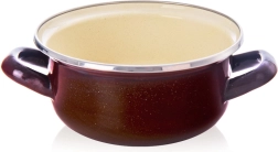 Emalēts katls Brown 16 cm, 1 l Orion