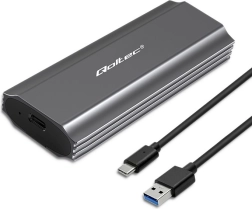 Case for Qoltec Disk for M.2 SSD SATA NVMe USB-C 2TB