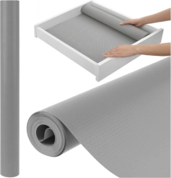 Neslīdošs ieliktis atvilktnēm un skapīšiem RUHHY 500 × 50 cm, pelēks