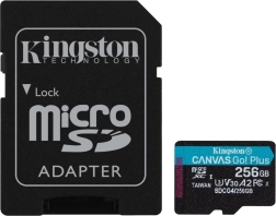 Kingston Canvas Go! Plus 256GB microSD Card