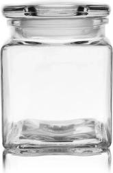 Stikla kvadrātveida pārtikas trauks 950 ml