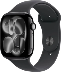 Apple Watch Series 11 GPS 46 mm alumīnijs onikss ar melnu sporta siksniņu M/L