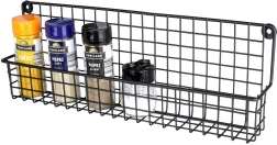 Metāla piekaramais garšvielu plaukts – melns