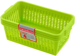 Plastmasas groziņi HEIDRUN 25 × 14,5 × 10,5 cm, komplekts 4 gab.