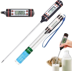 Digitālais virtuves termometrs ar LCD displeju un nerūsējoša tērauda zondi