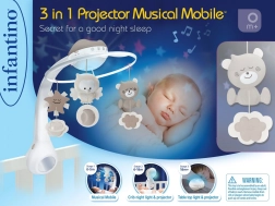 Mūzikas karuselis 3-in-1 INFANTINO – Bēšs