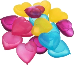 Komplekts ar 20 atkārtoti lietojamām sirds formas dzesējošām kubiņām