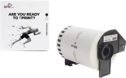 TB Print labels for Brother, black on white, 102 mm x 30.48 m (replacement roll DK-22243)