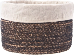 Dabīgs uzglabāšanas groziņš ar auduma ieliktni 24 × 15 cm