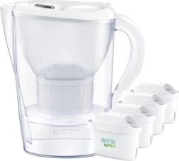 Filtrēšanas krūze BRITA Marella XL 3,5 l balta + 4 filtri MAXTRA PRO Pure Performance