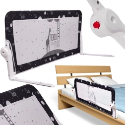 Melnā aizsargbarjera gultai 120 cm