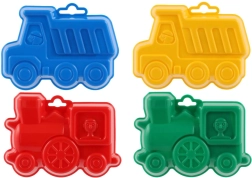 Plastmasas smilšu formas bļodiņas 13 cm, 4 krāsas