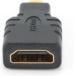 HDMI (ligzda) uz Micro‑HDMI (spraudnis) adapteris ar apzeltītiem kontaktiem