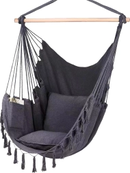 Karājamais brazīliešu krēsls MalTec, tumši pelēks