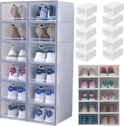 Modulārs caurspīdīgs apavu plaukts ar 5 nodalījumiem