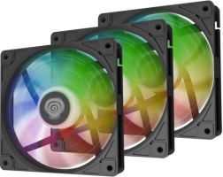 GENESIS Oxal 120 ARGB 3 ventilatoru komplekts, melns