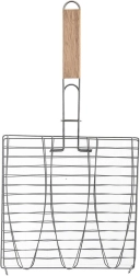 Metāla divpusējs grilēšanas grozs zivīm 28 × 55,5 cm