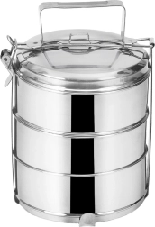 Nerūsējošā tērauda trīsstāvu ēdiennesis 3 × 1,3 l
