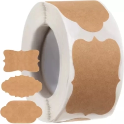 Pašlīmējošas vintage etiķetes rullī, 300 gab.