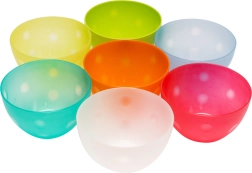 Plastiska virtuves bļoda maza 14 cm – krāsu mikss