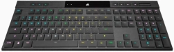 Bezvadu mehāniskā tastatūra Corsair K100 RGB Air Ultra Thin Cherry MX