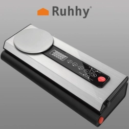 Vakuuma plēves aizkausētājs ar integrētiem svariem un rulli RUHHY