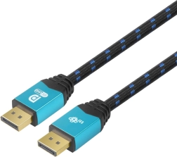 DisplayPort kabelis 8K UHD ar ziliem savienotājiem 2 m