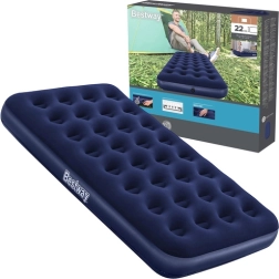 BESTWAY Single Inflatable Bed with Velour Surface