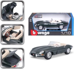 Bburago Jaguar E Cabriolet 1961 1:18 zaļš